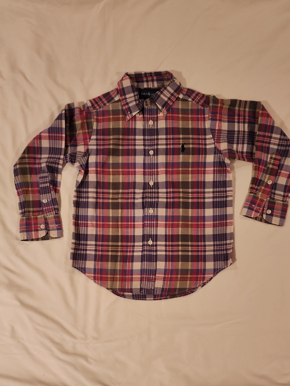 Ralph Lauren Plaid Button-Down Shirt - Size 4T
